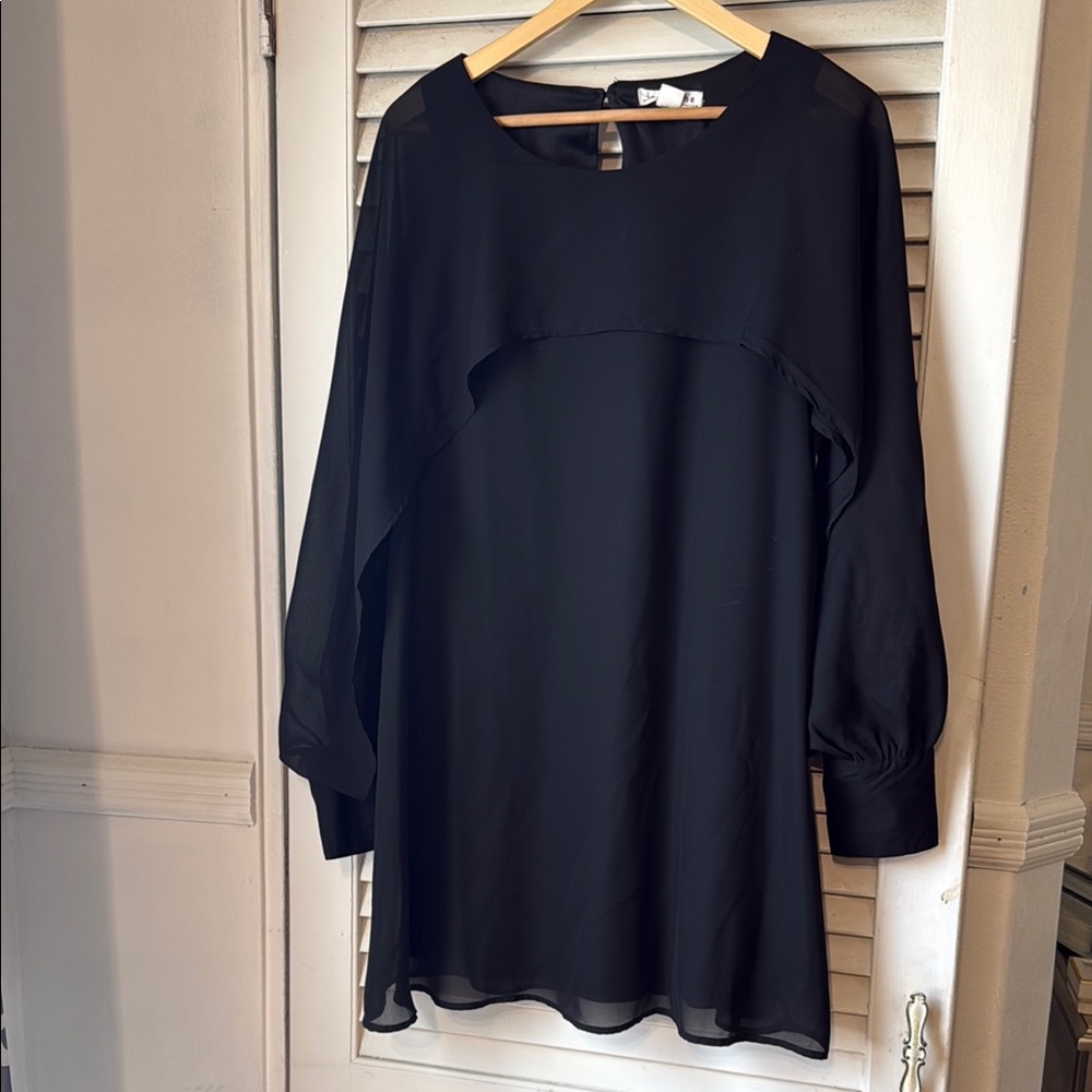 LOVERICHE Sheer Sleeve Dress